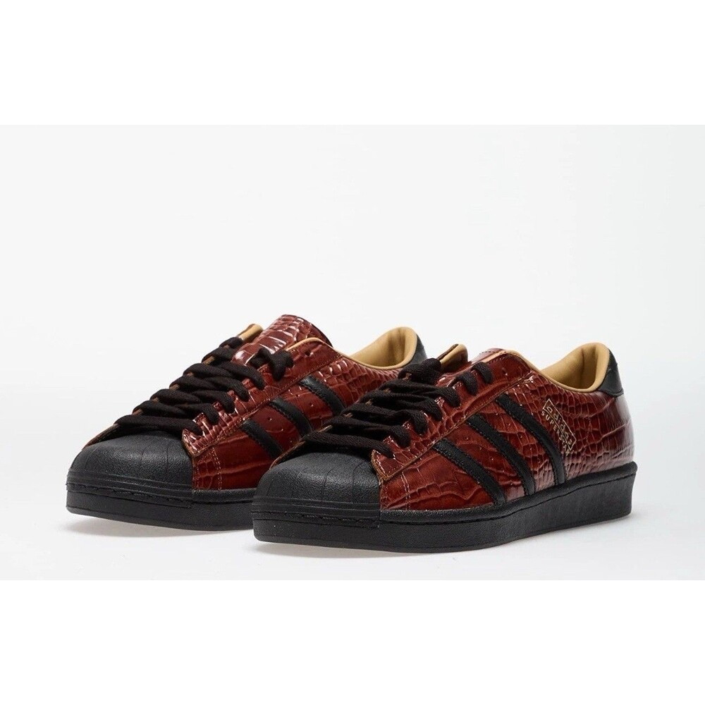 adidas Originals Superstar Vintage JQ3258 Fox Brown Core Black Beige Men's Size